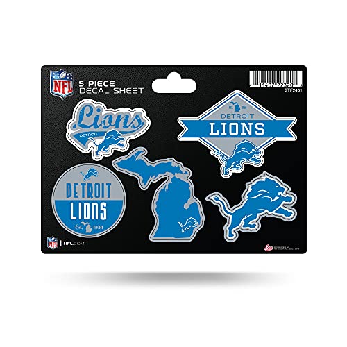 NFL 5-Pc Sticker Sheet - Easy Peel and Stick Decals