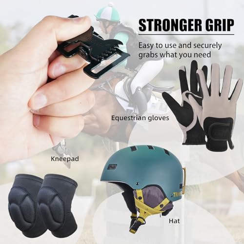 Tactical Glove Clip Holder - Heavy-Duty Alligator Clips - Lime