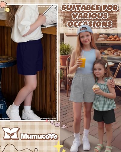 Girls' Athletic Shorts - 3 Pack Summer Set