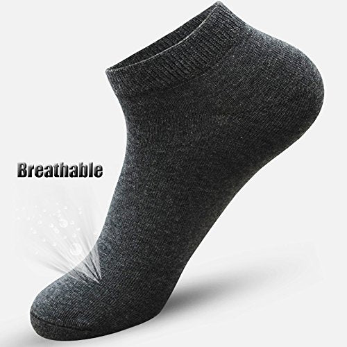 Ankle Socks - 10 Pairs Low-Cut Cotton No Show Socks - Multicolor