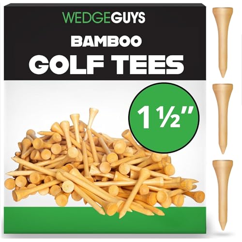 Bamboo Golf Tees - 1.5 Inch, 100 pcs, Extra Durable & Biodegradable