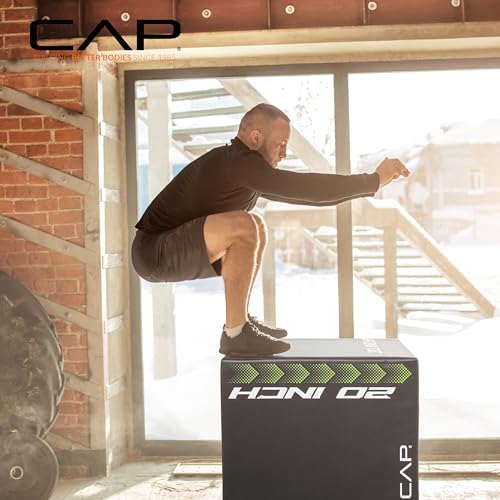 3-in-1 Foam Plyometric Jump Box - Adjustable Heights for Home Gym