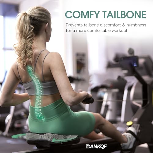Rowing Machine Seat Cushion - Memory Foam with Non-Slip Base