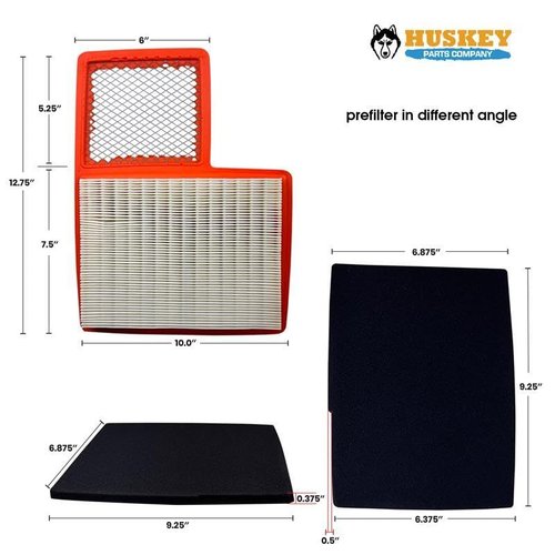 Huskey Golf Cart Tune up Service Kit Compatible with Yamaha G16-G22 G29 Drive 1996-2016 Gas Golf Carts-Include Air Filter and Pre Filter, Fuel Filter and NGK (BPR2ES) Spark Plug