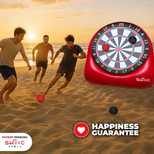 Giant Inflatable Kick Darts Game - 6ft Jumbo Dartboard Set