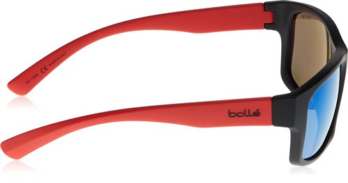 bollé Holman Floatable Sunglasses Matte Black Red Unisex-Adult Medium