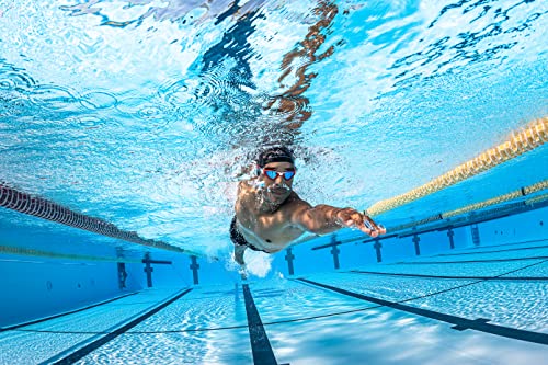 Aqua Sphere Kayenne Adult Swim Goggles - Transparent Silver & Petrol Smoke, 180-Degree Distortion-Free Vision