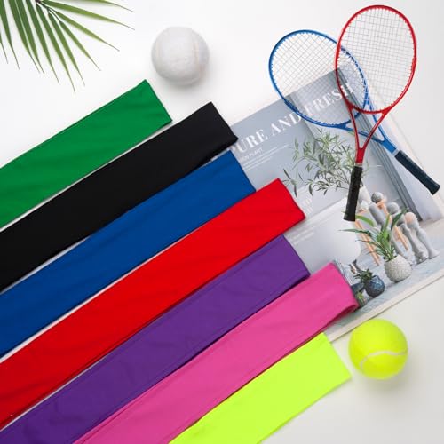 Adjustable Sports Head Tie Sweatband for Men and Women - Black