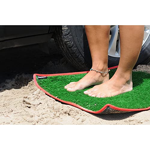 Grass Changing Surf Mat - Eco-Friendly Roll Up for Beach - Blue