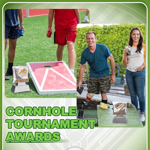 Mini Cornhole Trophy 4-inch Resin Award - Small Tournament Award