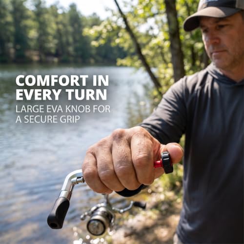 Universal Silver Fishing Reel Handle - Ergonomic Crank Replacement