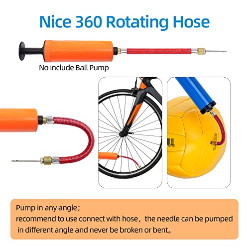 16-Pack Dual-Port Air Pump Needles for Sports Balls