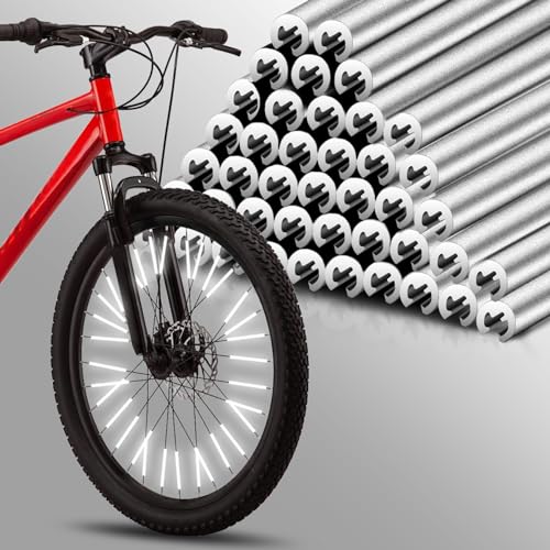 36PCS Reflective Spoke Skins for Mountain & Road Bikes - Spoke Reflectors
