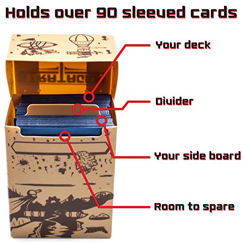 Big Box Card Deck Box with Divider - Light Green - UFO