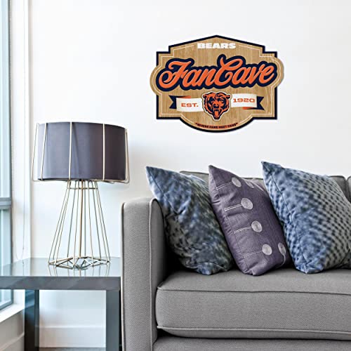 Chicago Bears 3D Wall Art - Ready to Hang Fan Cave Decor