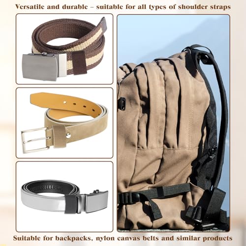 12 Pack Elastic Belt Loop Keepers for 1.5-Inch Straps and Backpacks