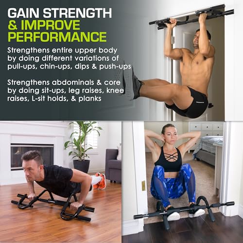 Multi Grip Pull Up Bar - Durable Steel for Home Gym Fitness