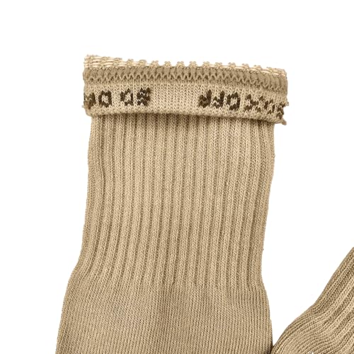 So Danca Vegan Dance Socks MD23/MD24 with Grip for Ballet & Jazz, Sand, Size 6-10