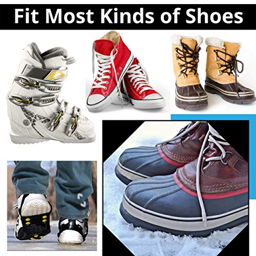 Ice Snow Traction Cleats - X-Large Lightweight Crampon Grippers