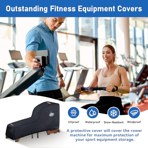 Waterproof Rowing Machine Cover - 420D Oxford Fabric, Windproof Design