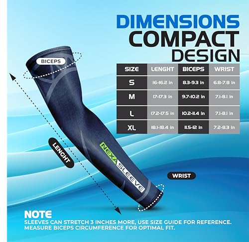 Large Nexa Sleeve Compression Arm Sleeve for Gamers & Athletes - Reduces Friction & Fatigue