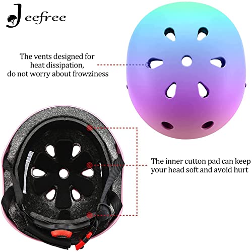 Adjustable Toddler Bike Helmet - Color Gradient, Medium, 3-14 Years