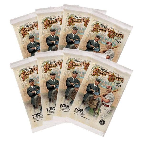 Allen & Ginter Baseball Blaster Box - 8 Mini Cards & Inserts