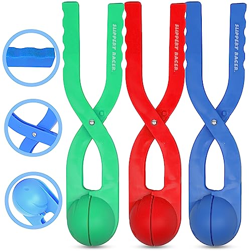 Happy Snowball Maker - Blue 3 Pack | Durable Plastic Design