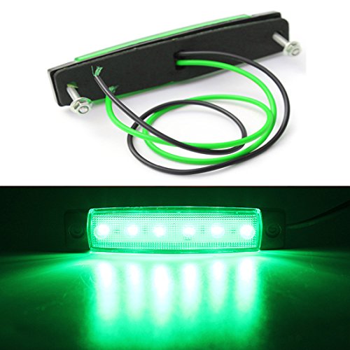 4pcs Green Waterproof LED Interior Lights for Boat Deck & Cockpit