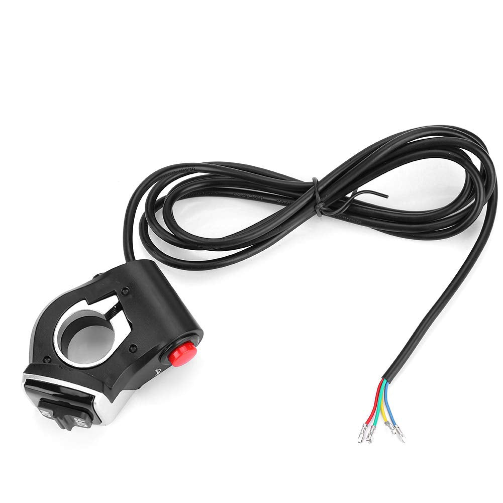 ASHATA E Light Horn Switch, Headlights Horn Button Switch for Electric Mountain E Scooter