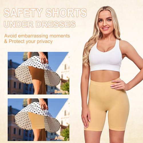 Slip Shorts for Women - Anti Chafing Boyshorts, Large Color-sss