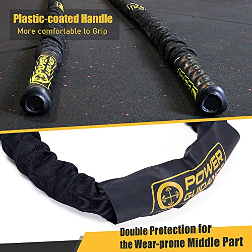 Battle Rope 1.5 Inch x 30 Ft with Anchor - Durable Poly Dacron