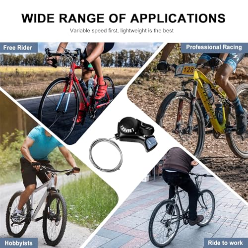 RainFlowwer SL-TX30-7R 7-Speed Bike Shifter for Mountain, City, Folding Bicycles