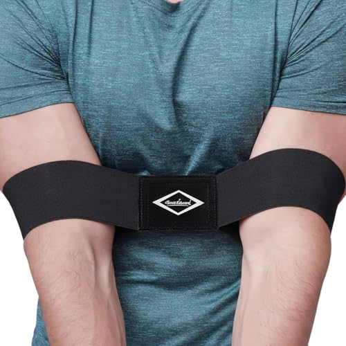 Golf Swing Training Aid - Arm Band for Correct Swing Gesture - Black / Standard Large