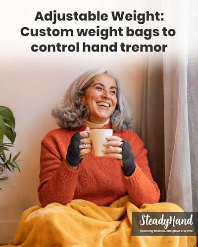Adjustable Weight Gloves for Tremor Management & Hand Dexterity Aid
