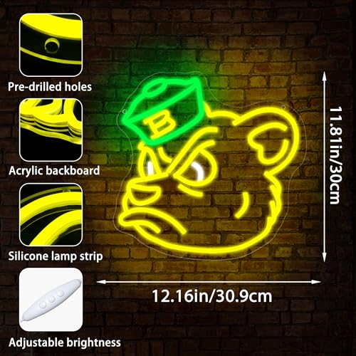 University Basketball Neon Sign - Dimmable LED Wall Decor
