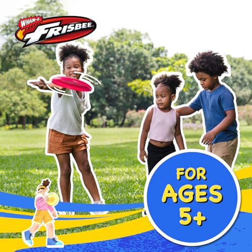 Wham-O 9-Inch Lightweight Flying Disc for Kids & Adults - 70g, Pack of 6