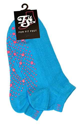Anti-Slip Grip Socks for Yoga, Dance & Martial Arts - Blue/Pink