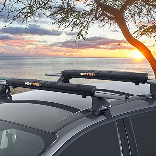 30" Roof Rack Pads with Straps for Kayak, Surfboard & Canoe