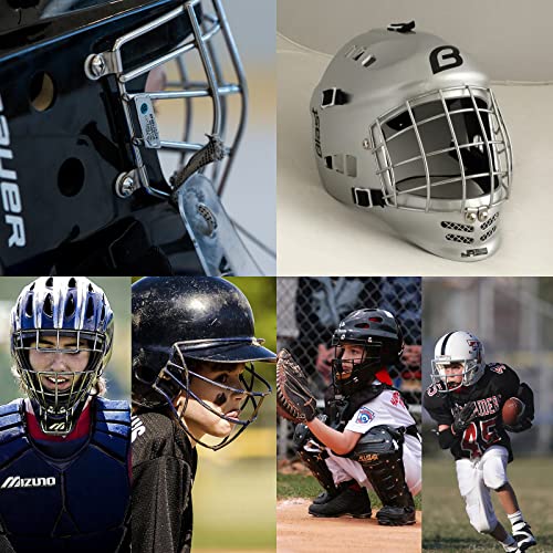 Football & Baseball Helmet Repair Kit with Screws Nuts Gaskets - Fortunemee
