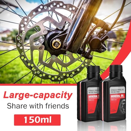 CHUMXINY Bike Brake Bleed Kit for Shimano Hydraulic Disc Brakes - Includes 300ML Mineral Brake Fluid & Funnel