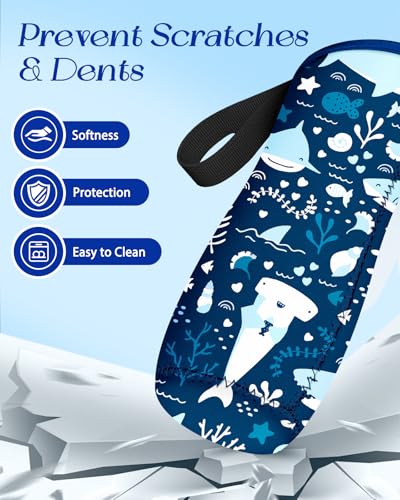 Toykee 32 oz Water Bottle Sleeve for Cirkul with Handle Strap - Blue, 2 Pack