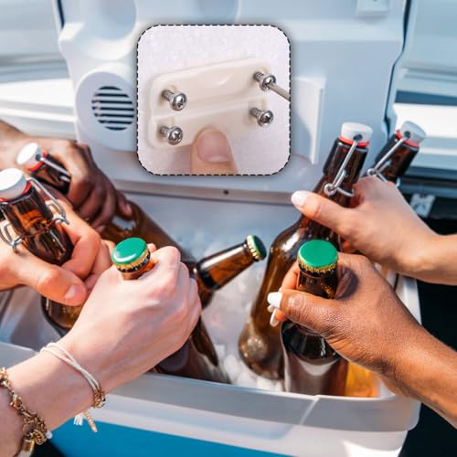 Cooler Hinges Kit - 4 Plastic Hinges with 16 Screws, 2.32x1.26 Inch