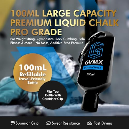 GVMX 100ML Liquid Chalk for Gym & Climbing – Long Lasting, Mess-Free Grip Enhancer