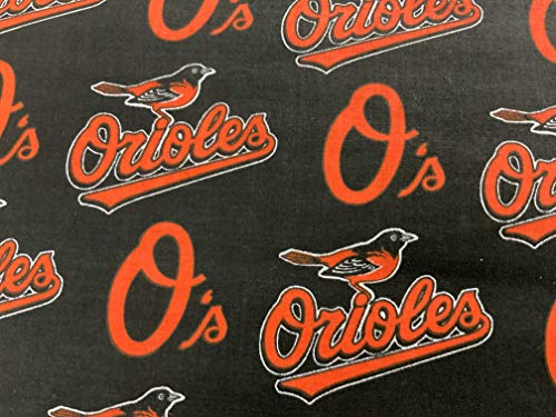 Baltimore Orioles Cotton Fabric Sold By the Yard - 100% Cotton