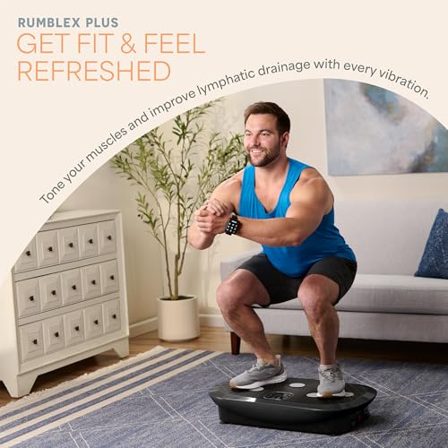 4D Vibration Plate Exercise Machine - Black, Small