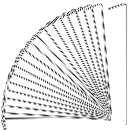 Heavy Duty Metal Tent Stakes - 23 Pack for Camping & Gardening
