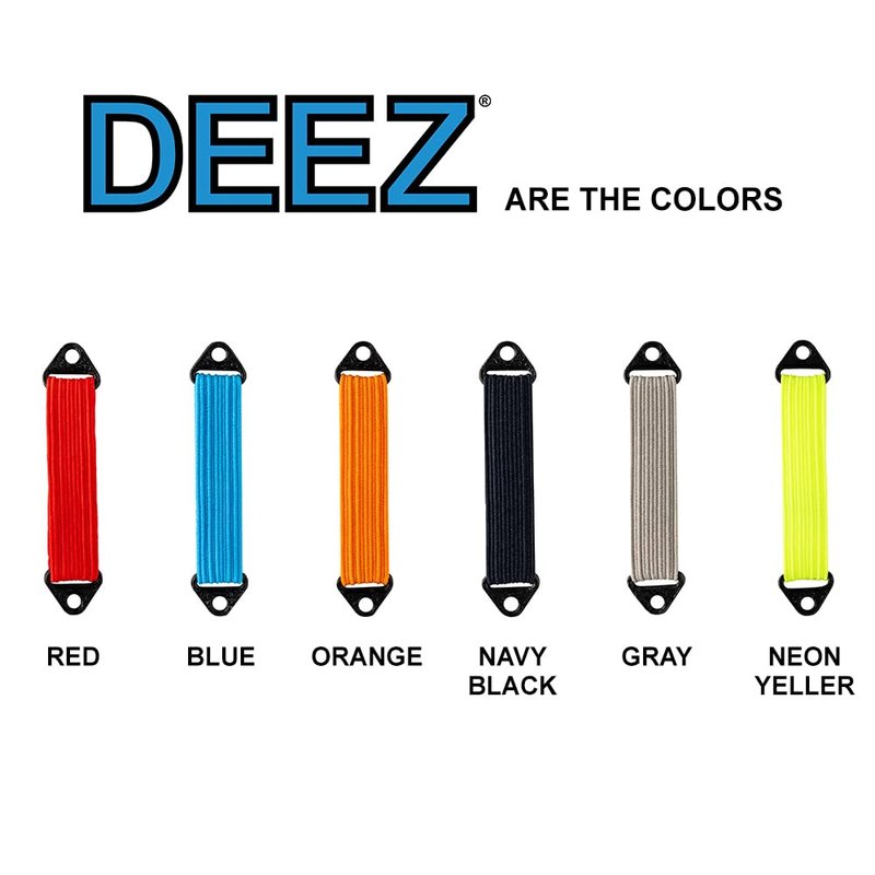 DEEZ LOOPZ: [Patent Pending] High-Performance Shock Bands for RC Cars & Vehicles 1/8 1/10 1/18, 2-Pack, RC Shock Absorbers for Crawlers, Improve Climbing/Control (Navy/Black - 90MM, CF Infused)