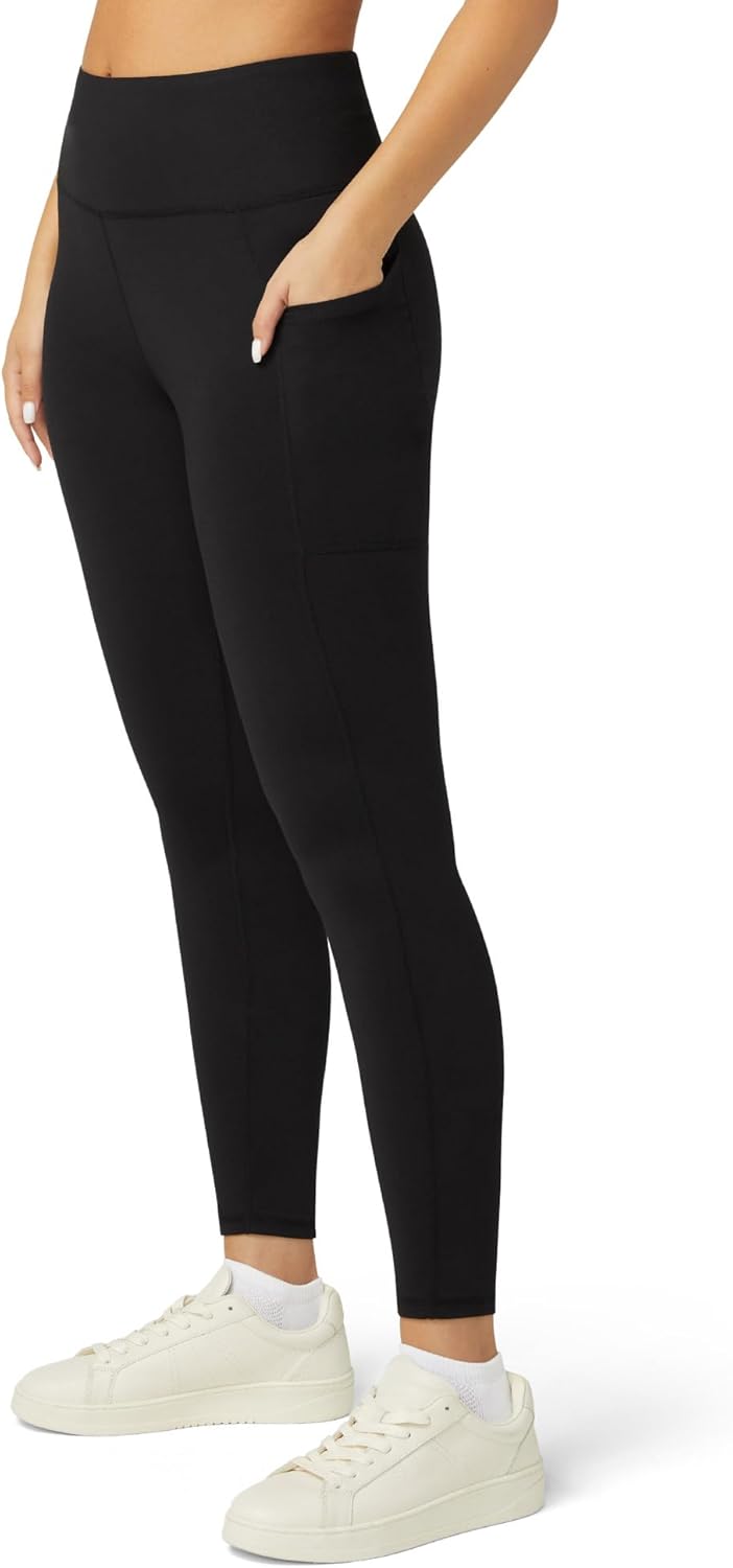 No Nonsense Women's Workout Leggings - Tummy Control, High Waist Yoga Pants with Pockets