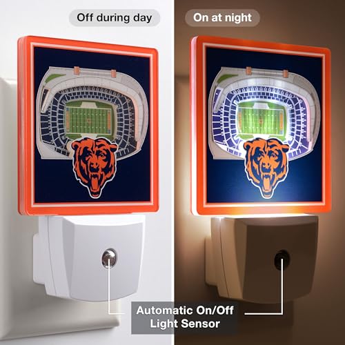 Chicago Bears Nite Light - NFL StadiumView Design